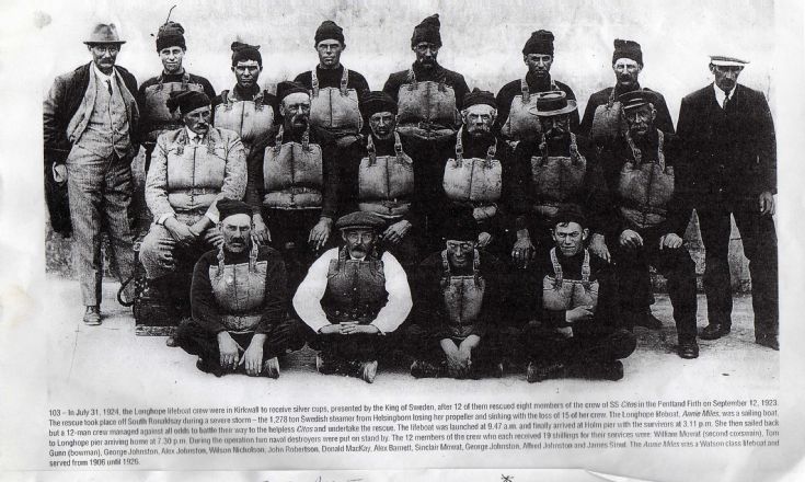 Longhope lifeboat crew