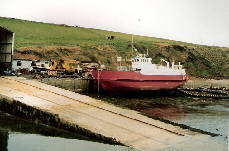 Red Boat in St. Margaret's Hope 1995.