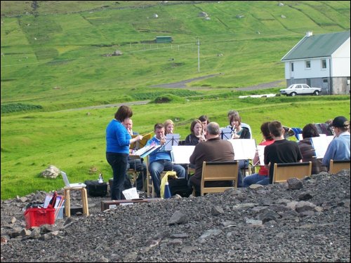Kirkwall Town Band in Faroes