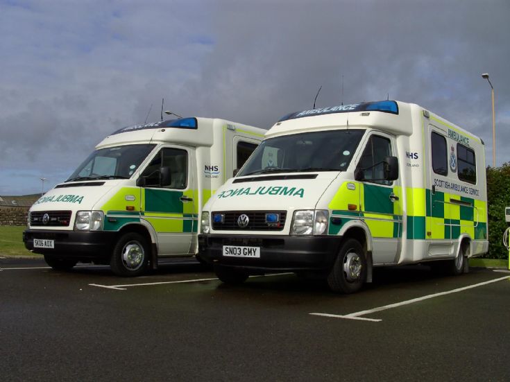 Kirkwall Ambulance current fleet