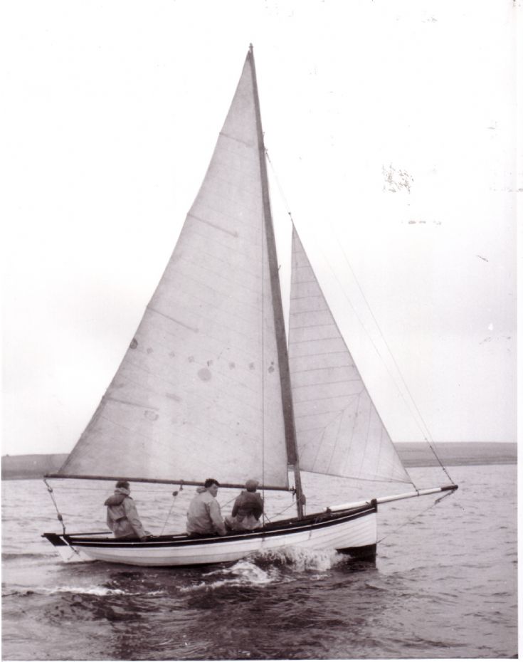 Ivy sailing at Westray