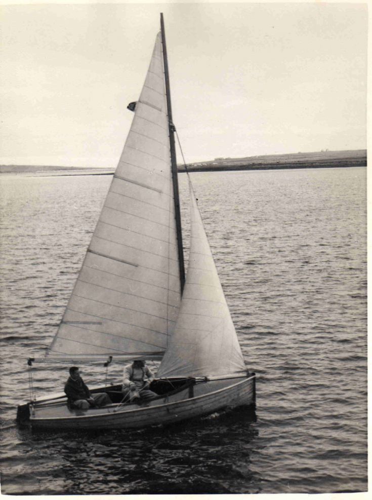  Willie Groat with his boat Saga