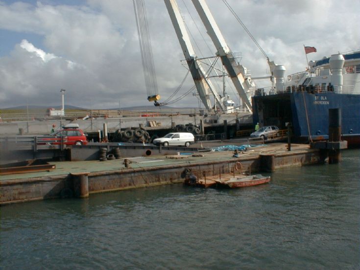 Temporary linkspan for St Ola at Stromness