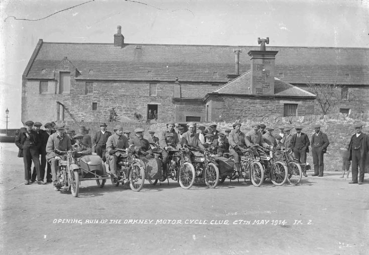 Opening run of Orkney Motor Cycle Club