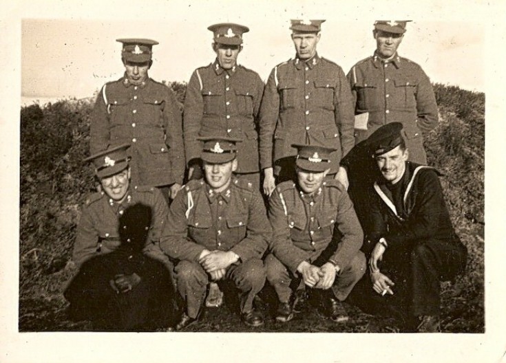 Soldiers including David Bews