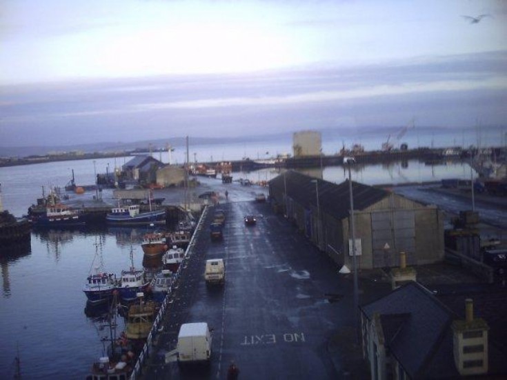 View down the pier from the Kirkwall
