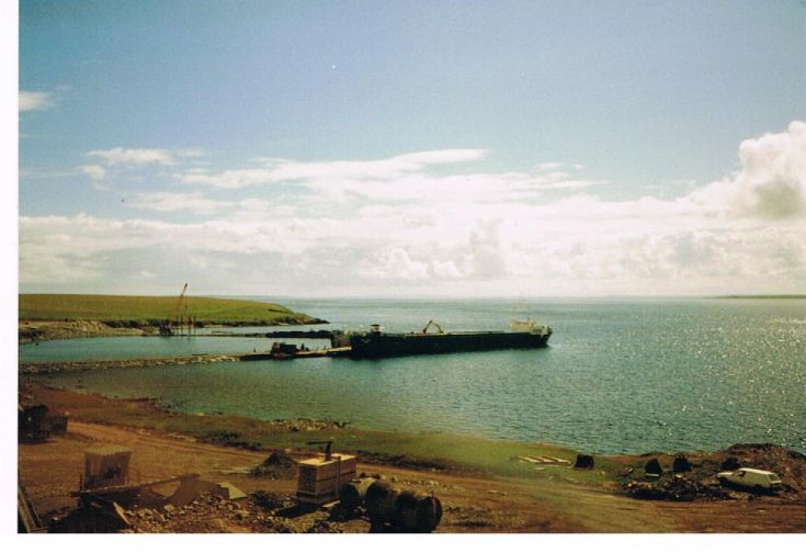 The new ferry terminal being constructed at Loth