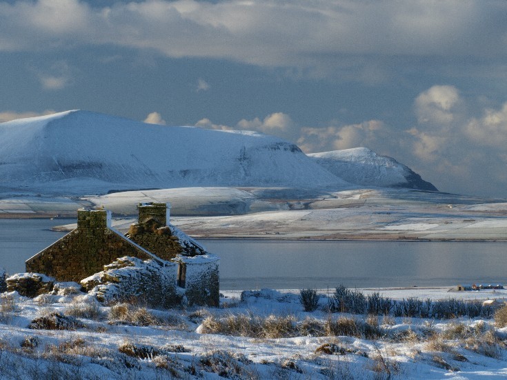 Snowy view from Scorradale
