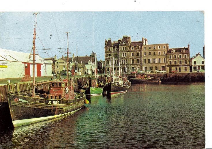 Old postcard showing Kirkwall harbour