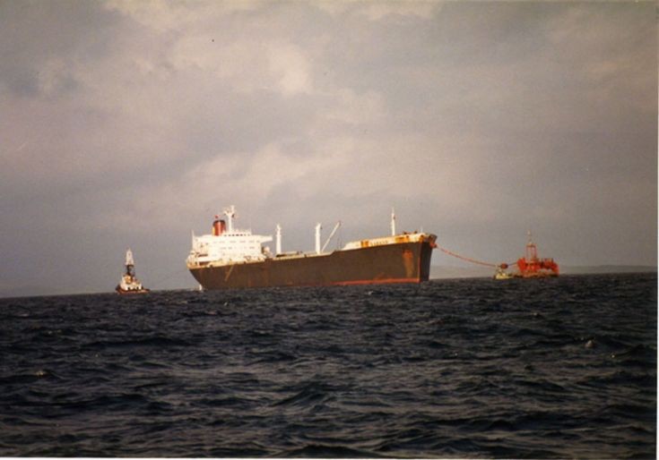 Tanker at the SPM