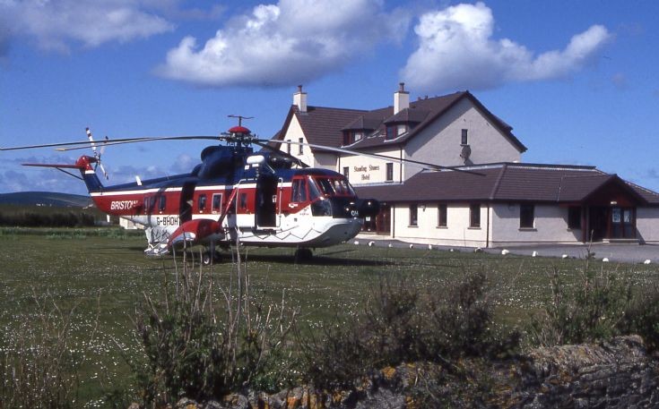Helicopter at Standing Stones