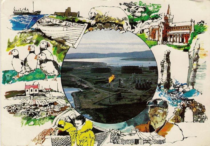 Oxy Flotta postcard from 1977