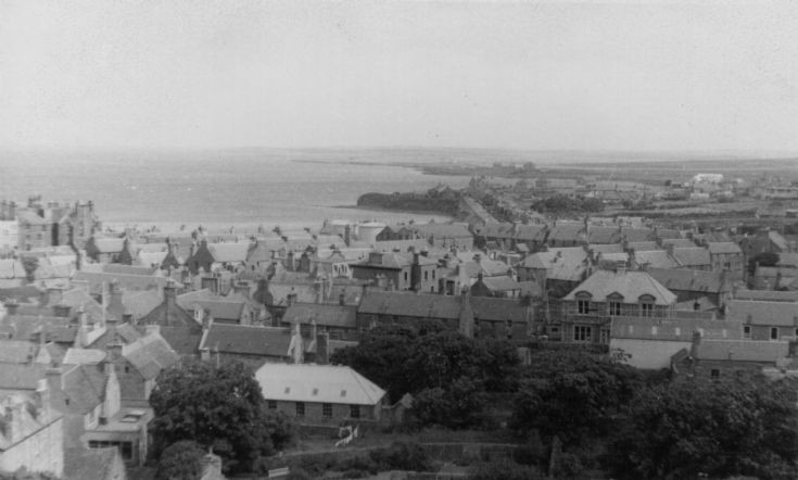 View over Kirkwall to Weyland from the cathedral