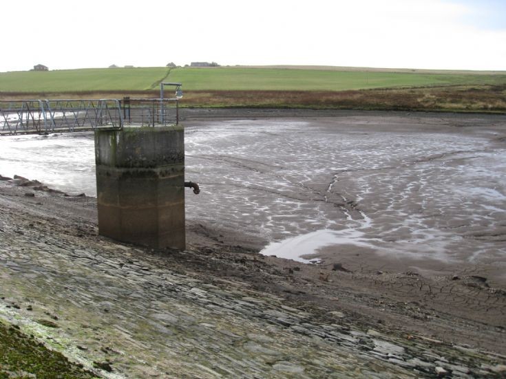 Kirkwall Wideford Reservoir, drained