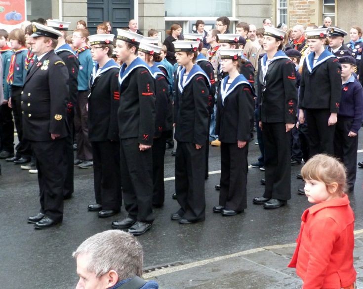 The Sea Cadets on parade
