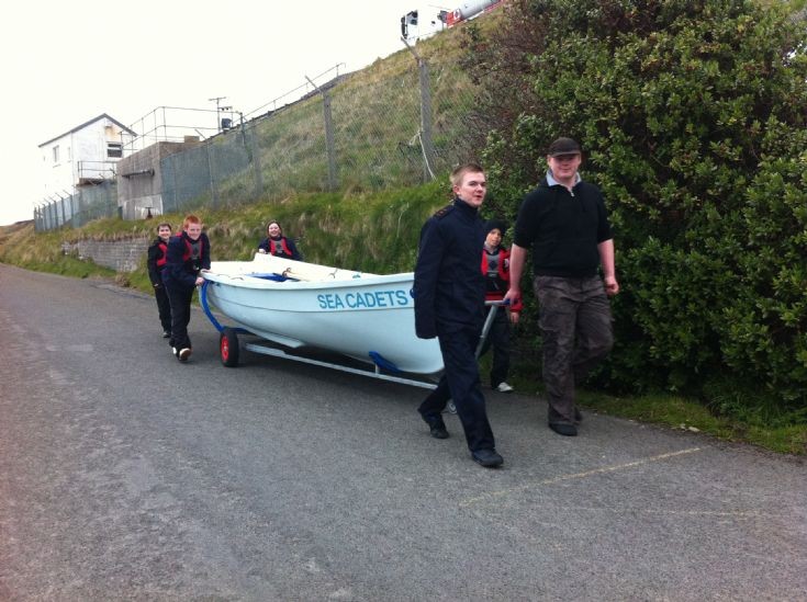 Sea Cadets launch at Scapa slip
