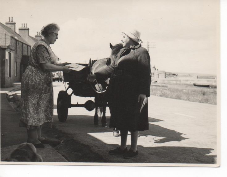 Delivering post in Stronsay in the 1950s