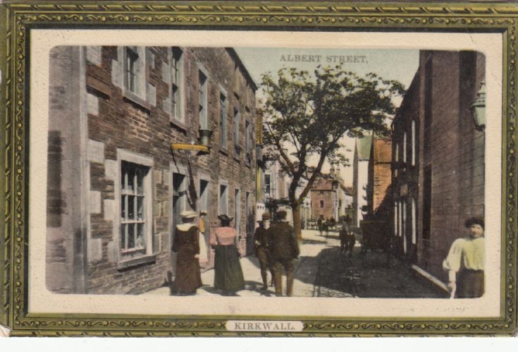 Postcard of Albert St, Kirkwall