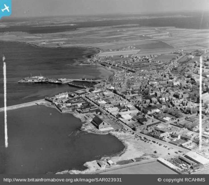 KIrkwall from the air 1955