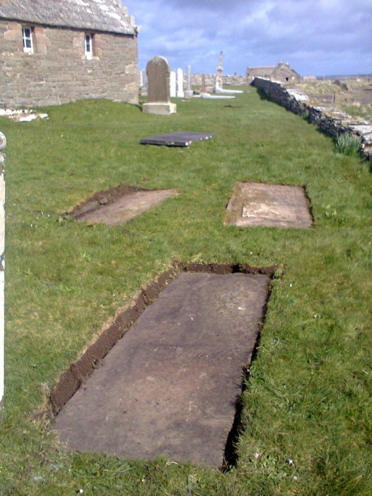 Cleared stones beside Moodie Mausoleum