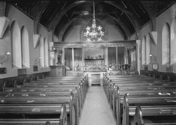 Inside St Olaf's church after addition of tower