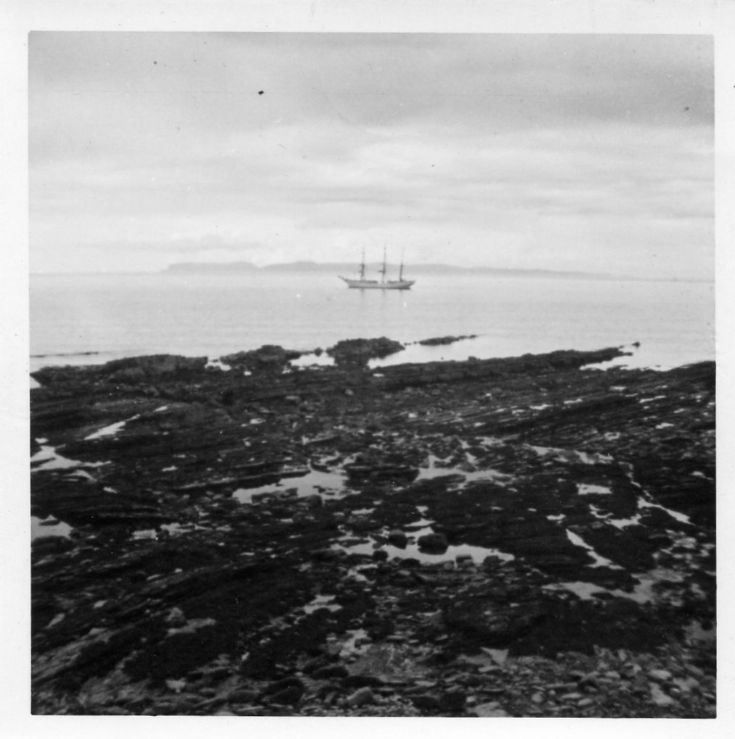 Sailing ship off Deerness 1966