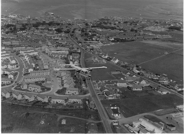 Aerial view of Warrenfiled under construction