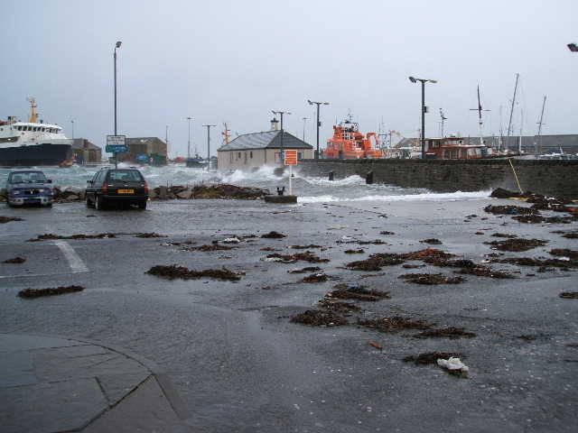 Storm aftermath at Kirkwall Pier