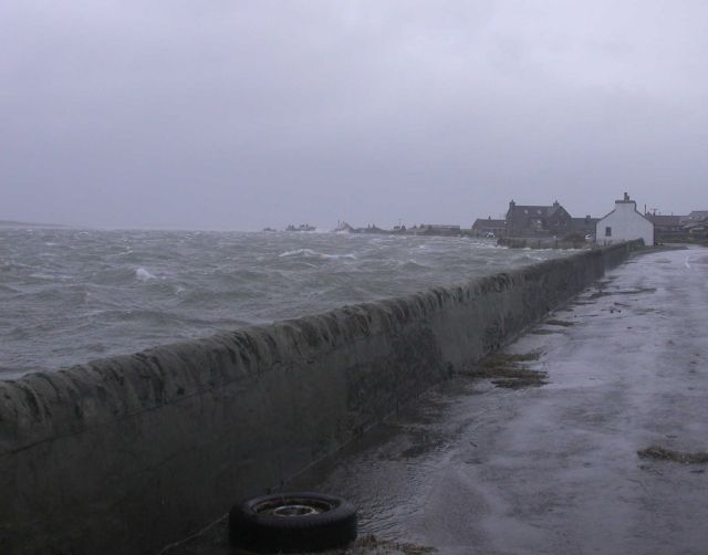 Westray after January's storm, 2