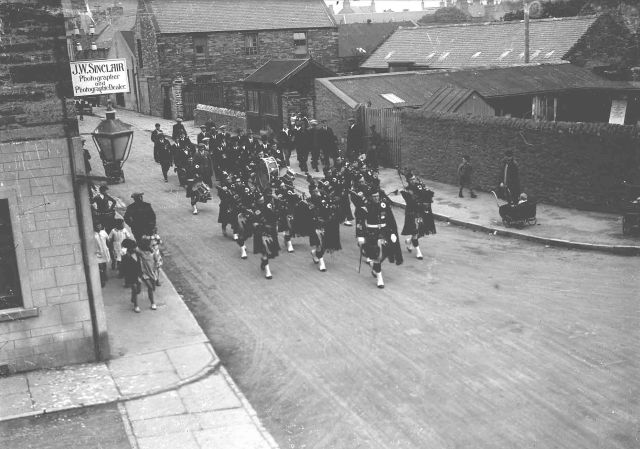 Kirkwall City Pipe Band in Junction Road