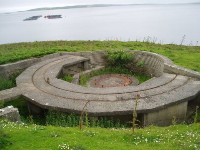 Gun emplacement at Scad Head
