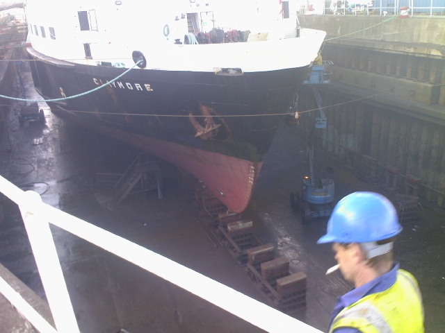 MV Claymore before being painted
