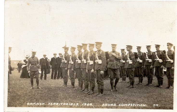 Orkney Territorials, 1909, Squad Competition