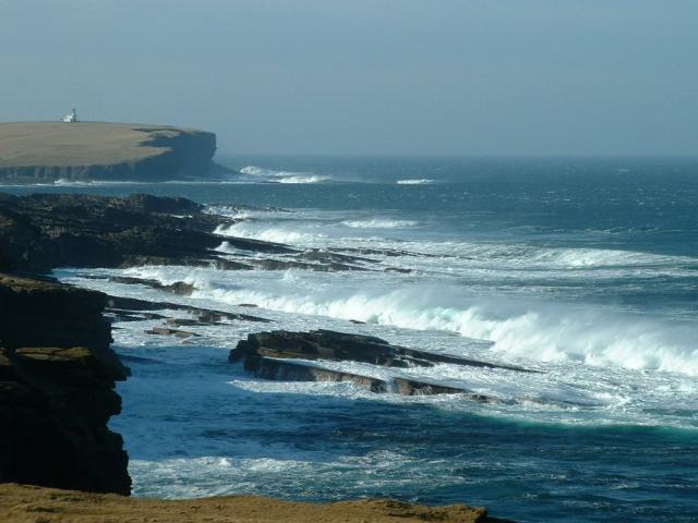 Looking west, past the Brough of Birsay