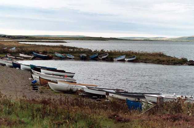 Boats at Brodgar
