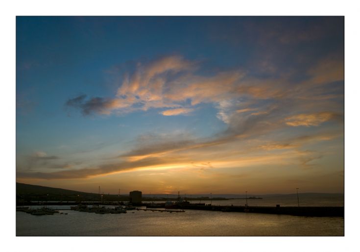 Sunset Over Kirkwall Marina