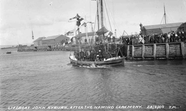 Lifeboat John Ryburn after the naming ceremony