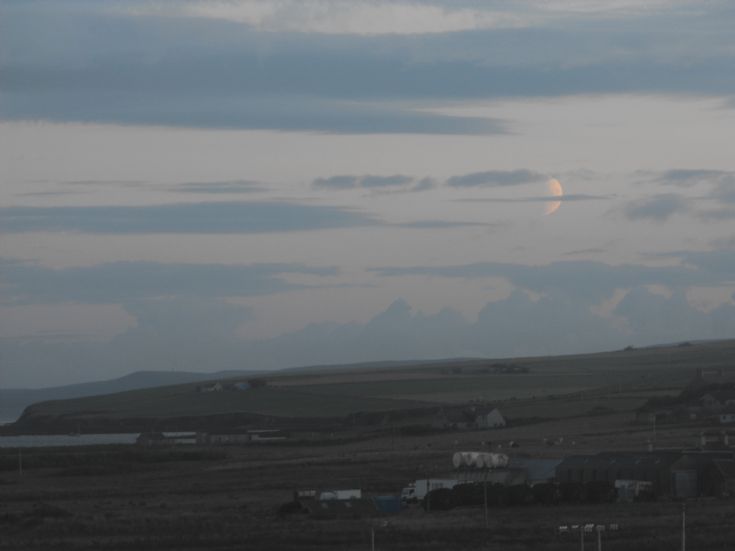 Moonrise over scapa