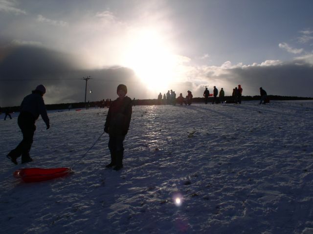 Sledging at Corse, 2