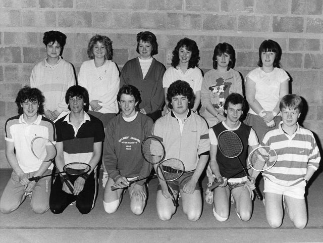 Junior East badminton team 1986