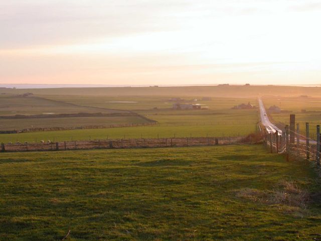 Jan 2006, looking towards Skelwick and Rapness