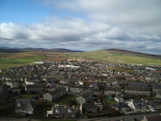 Kirkwall from a kite