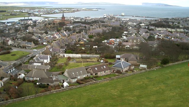 Kirkwall from a kite