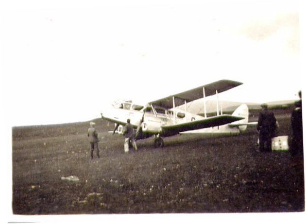 Plane at Berstane Farm 1938