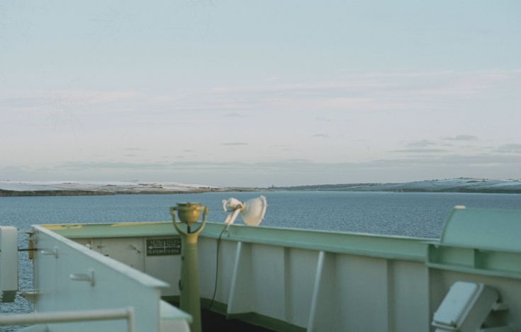 Shelltanker Neverita - View to St. Magnus