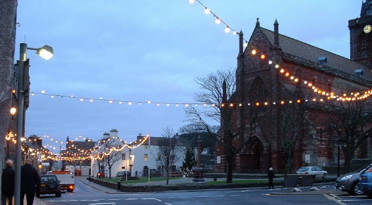 Kirkwall's festive lights