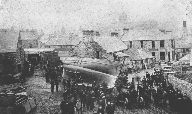 Launch of the smack 'Hemarin' 12/3/1885