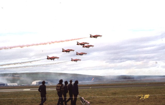 Red Arrows depart Kirkwall Air Show