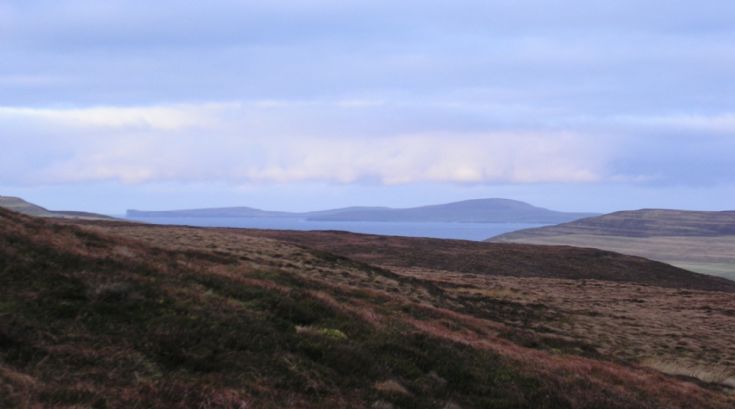 Westray seen from Kingarley Hill, Rousay
