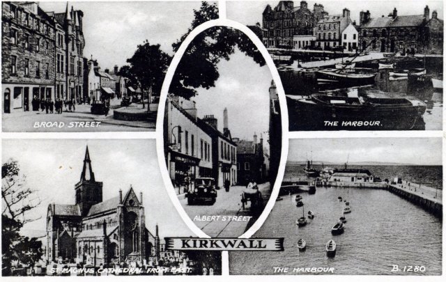 Valentines postcard of Kirkwall